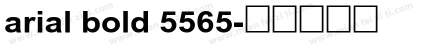 arial bold 5565字体转换